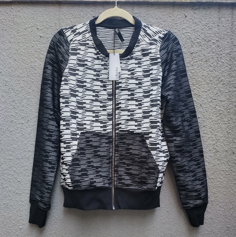 Women's full zip , light track bomber jacket